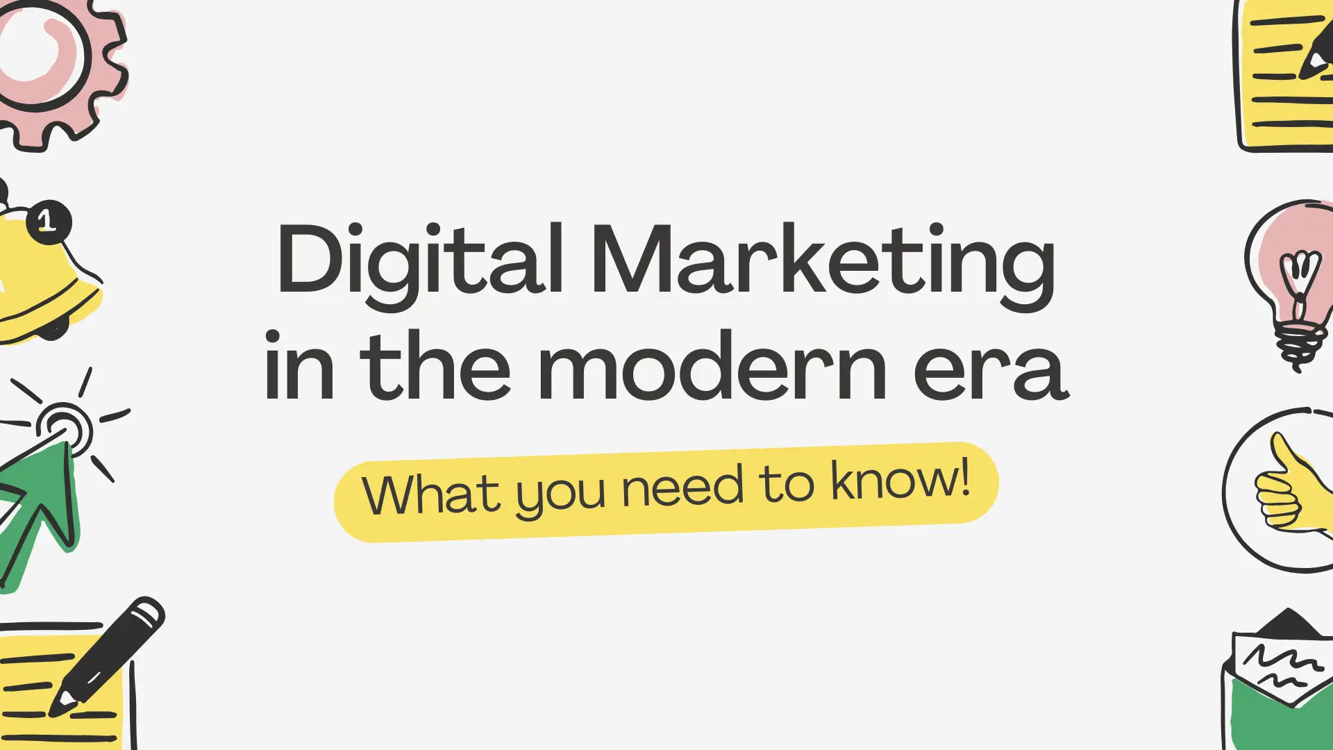 Image of with title "Digital Marketing in the modern era."